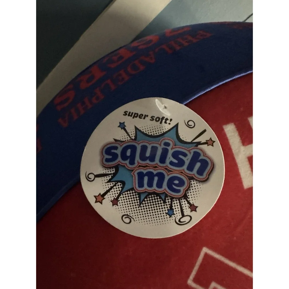 XL Philadelphia 76ers Soft‎ Squish Me Puff Pillow - NBA RARE New With Tag